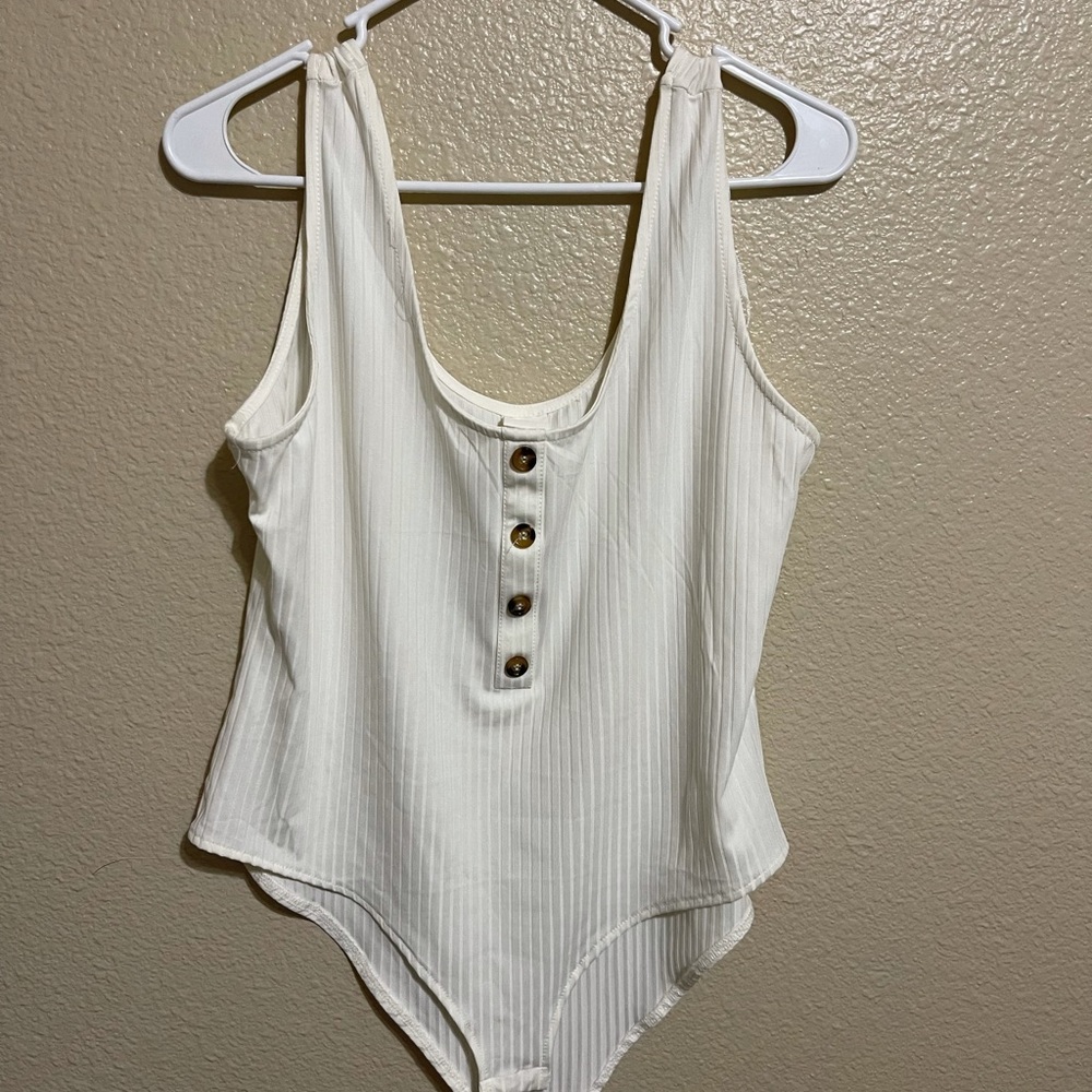 creme body suit H&M